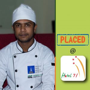 Itica Student's Jobs at Hotel 71